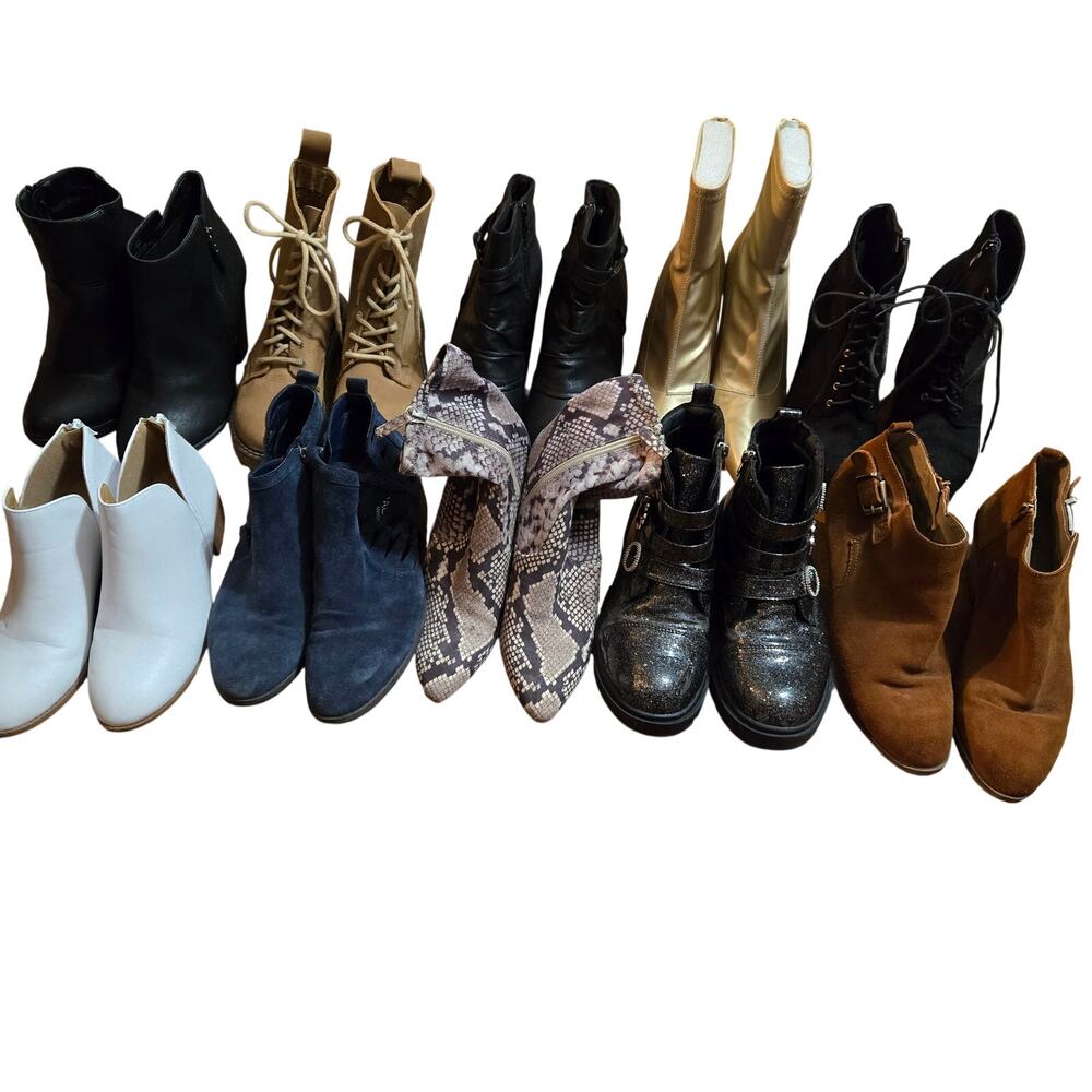Bulk Men’s Women’s Ankle Boots Shoe Lot Of 10 Name Brand Wholesale Reseller ROI